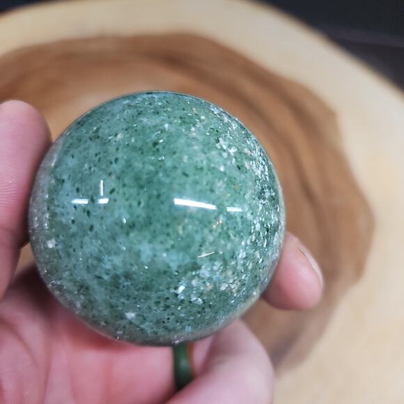 Ocean jasper quartz sphere - Picture 4 of 4